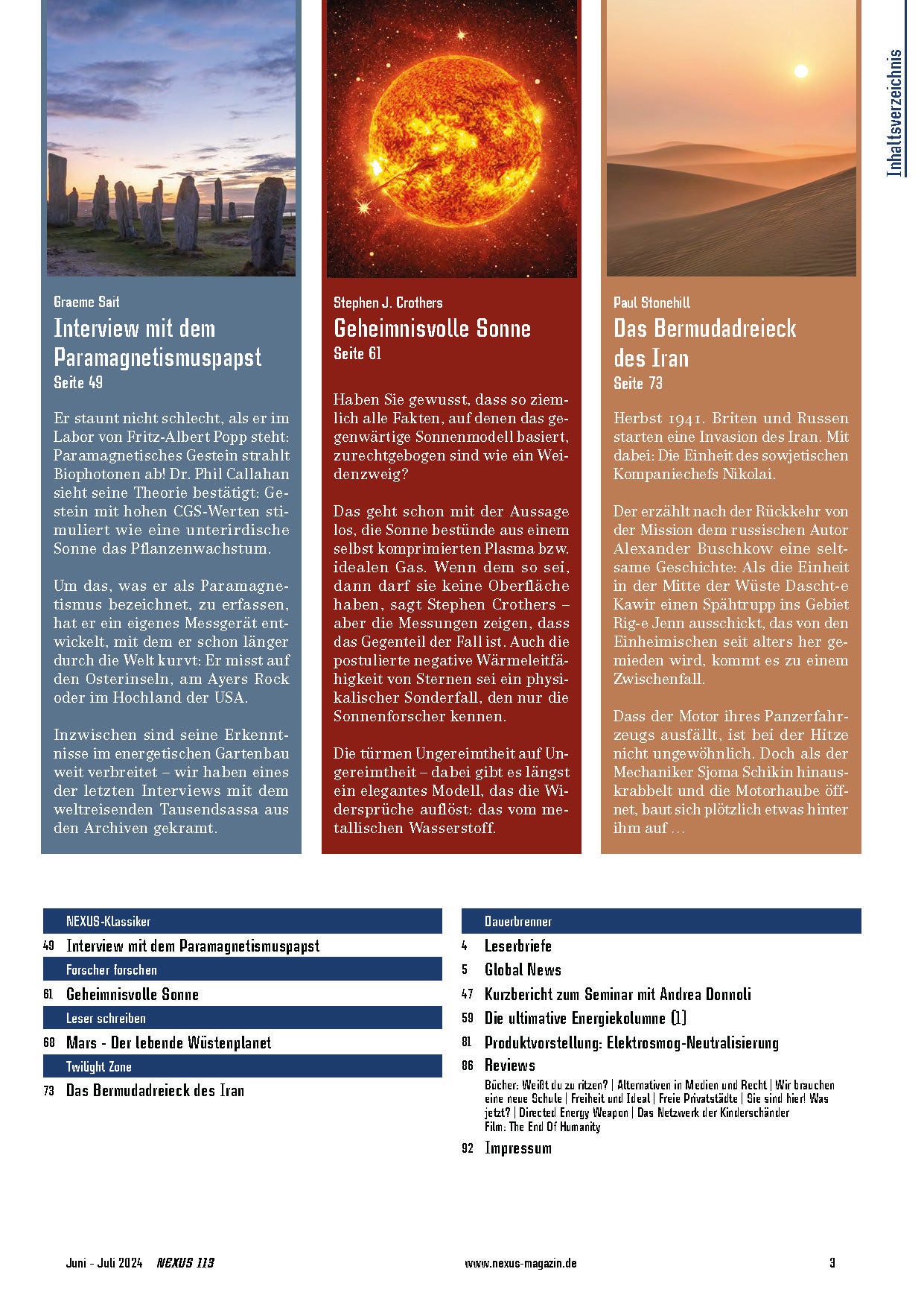 NEXUS-Magazin 113