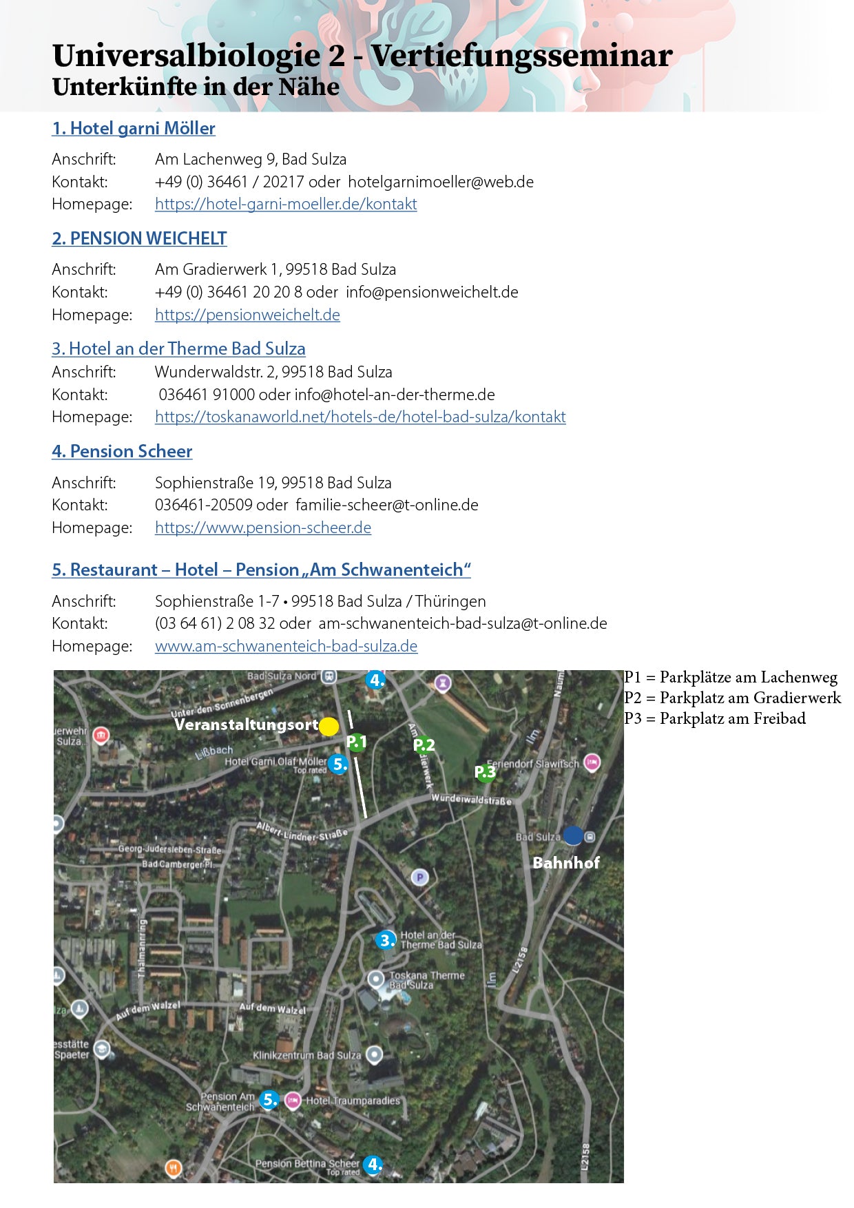 Universalbiologie - Vertiefungsseminar